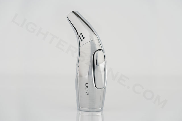 Zico torch lighter single torch refillable adjustable flame model mt22 silver