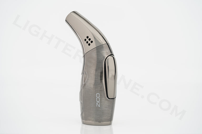 Zico torch lighter single torch refillable adjustable flame model mt22 gun metal