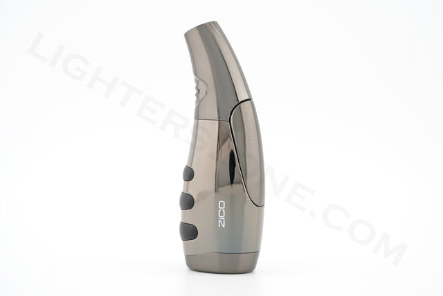 Zico torch lighter single torch refillable adjustable flame model mt21 gun metal
