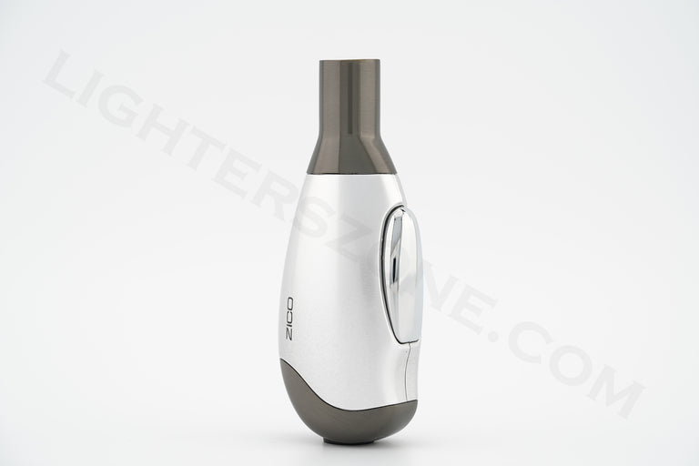 Zico torch lighter single torch refillable adjustable flame model mt06 silver