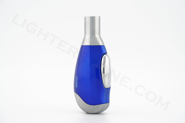 Zico torch lighter single torch refillable adjustable flame model mt06 blue