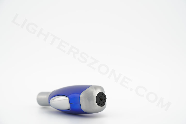 Zico torch lighter single torch refillable adjustable flame model mt06 blue