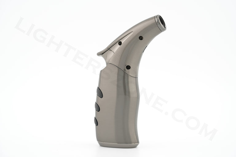 Zico torch lighter single torch refillable adjustable flame model mt 20 black