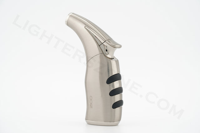 Zico torch lighter single torch refillable adjustable flame model mt 20 silver