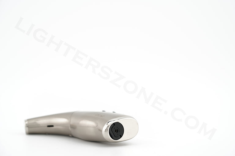 Zico torch lighter single torch refillable adjustable flame model mt 20 silver