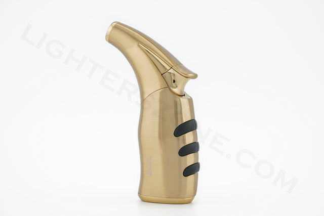 Zico torch lighter single torch refillable adjustable flame model mt 20 Gold