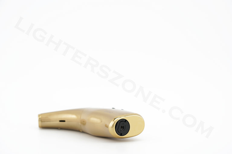 Zico torch lighter single torch refillable adjustable flame model mt 20 Gold