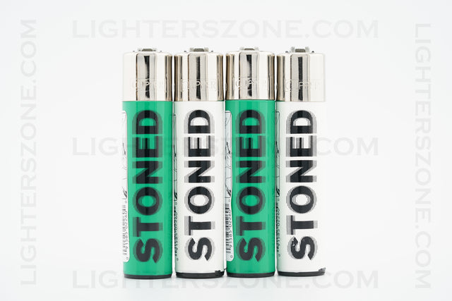4x Clipper Full Size Refillable Lighters Stoned Collection