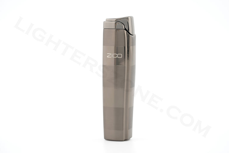 Zico torch lighter single torch refillable adjustable flame model ZD 19 Chrome