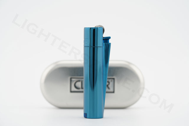 Clipper Lighter With Gift Box Regular Flame Deep Blue